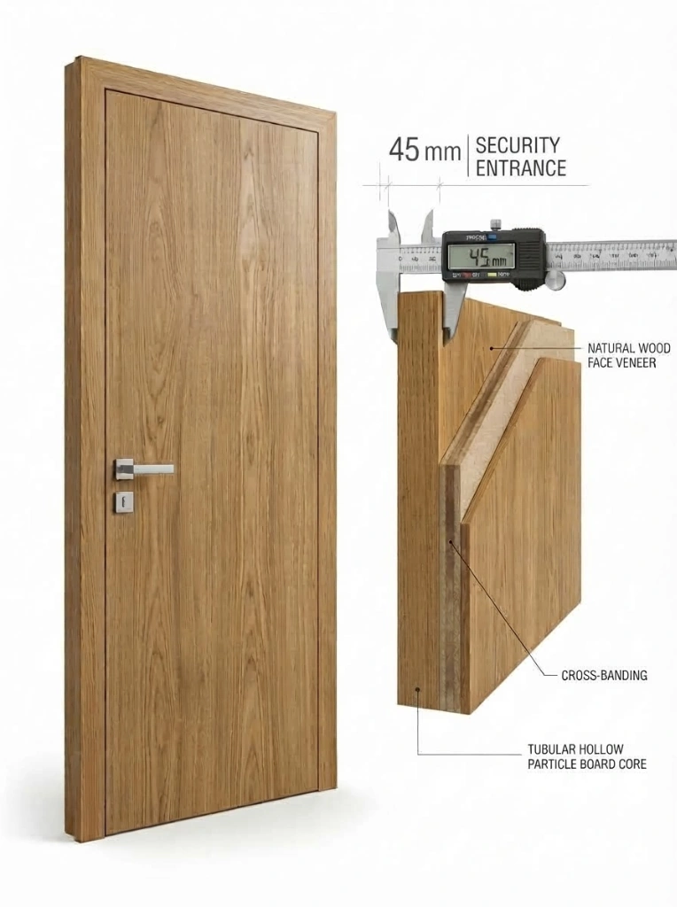 45mm Door Thickness Caliper Measurement